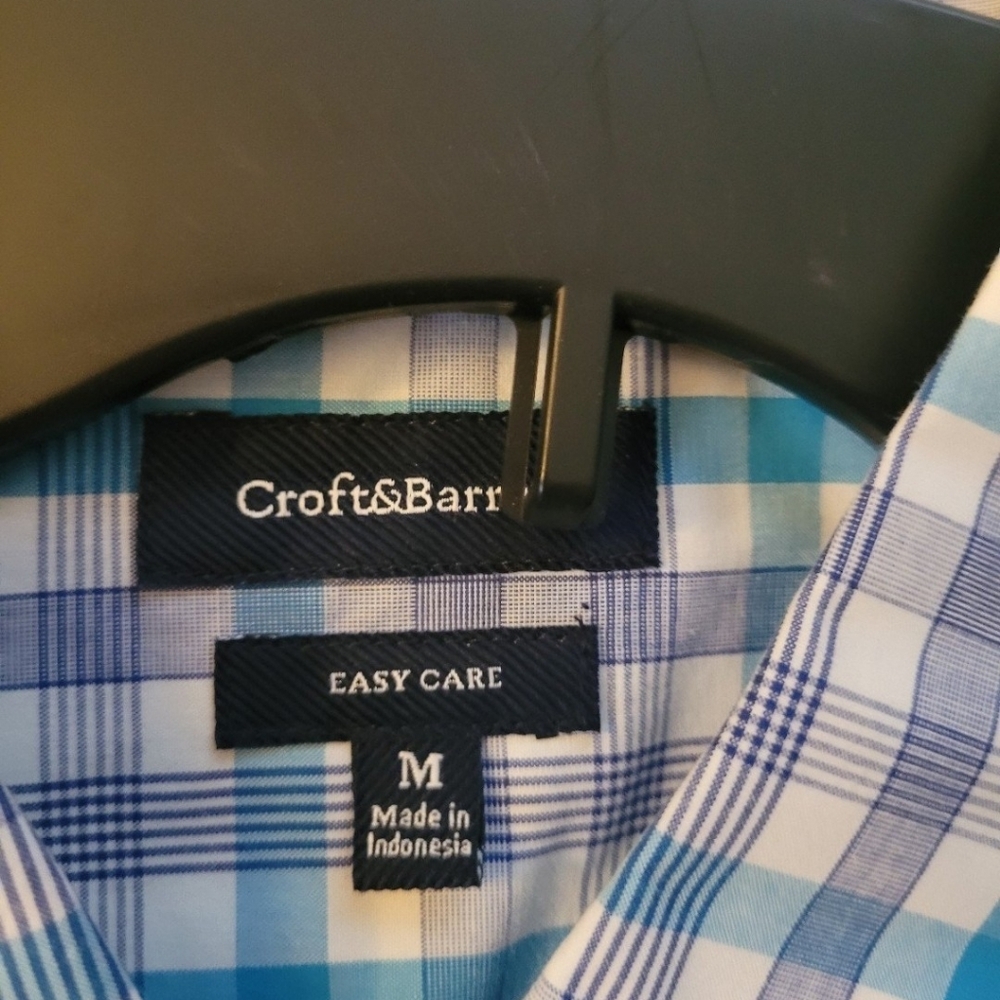 Lot of 3 Croft & Barrow Mens Size Medium Button Down Short Sleeve Dress Shirts - Picture 9 of 10